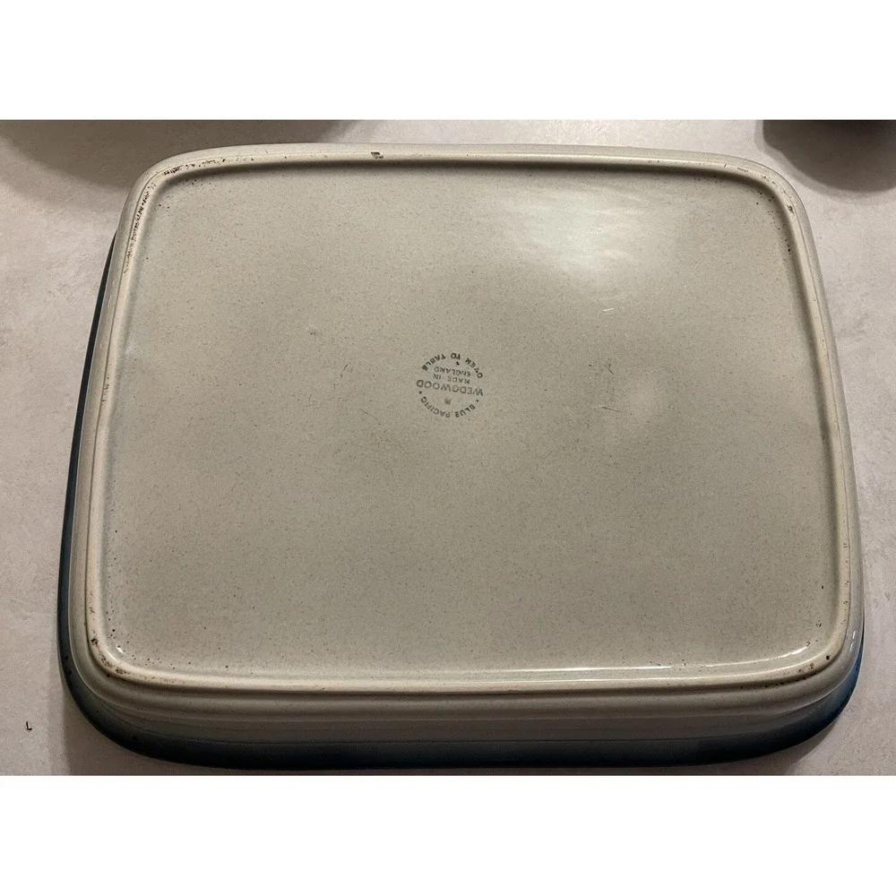 Wedgwood Blue Pacific Baking Casserole/Brownie Dish - Made in England 13
